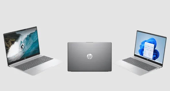 HP laptops and gadgets showcased for technology and accessories.