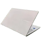 Silver Asus VivoBook S15 S533EA laptop with partially open lid.