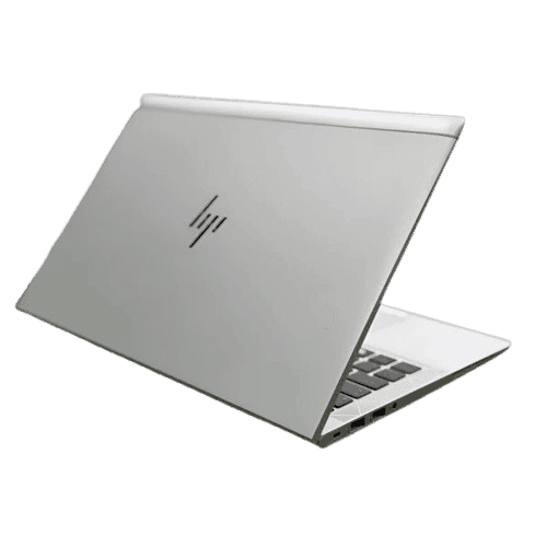 HP EliteBook 845 G8 Ryzen 7 Pro Laptop Silver HP EliteBook 845 G8 Ryzen 7 Pro laptop with open lid.