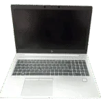 HP EliteBook 850 G6 laptop with full keyboard and display.