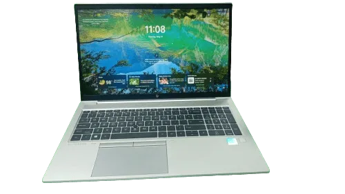 HP EliteBook 850 G8 laptop with 15.6-inch display and sleek design.