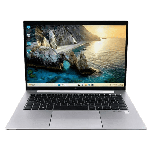 HP ZBook Firefly 14 G11 Ryzen 5 Pro Laptop HP ZBook Firefly 14 G11 Ryzen 5 Pro laptop with a scenic desktop background.