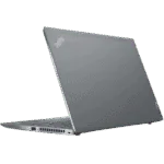 Lenovo ThinkPad T14s G2 laptop shown from the back with open lid.