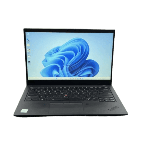 Lenovo ThinkPad X1 Carbon Laptop Lenovo ThinkPad X1 Carbon with Windows 11 desktop display.