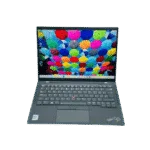 Lenovo ThinkPad X1 Carbon-Gen 10 with colorful umbrella wallpaper.