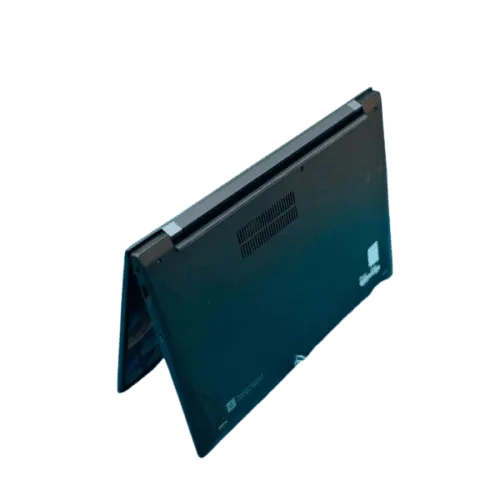 Back view of Lenovo ThinkPad X1 Carbon-Gen 10 with sleek design and ventilation.
