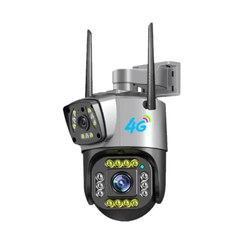 V380 PRO Dual Lens SC02 4G Sim Support IP Camera 4MP Waterproof Outdoor Auto Tracking Color Night Vision Two Way Audio Ai Human Detect CCTV Camera