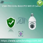 V380 PRO Q16S Bulb PTZ WiFi IP Camera for security and surveillance.