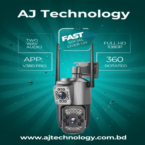 V380 PRO SC03 Dual Lens WIFI IP Camera Outdoor Waterproof 4MP Auto Tracking CCTV Camera